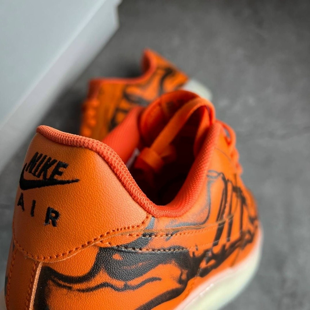 air force 1 skeleton orange,кросcовки nike air force 1,найк скелетон оранжевые,nike air force 1 low orange skeleton halloween,nike air force 1 skeleton orange