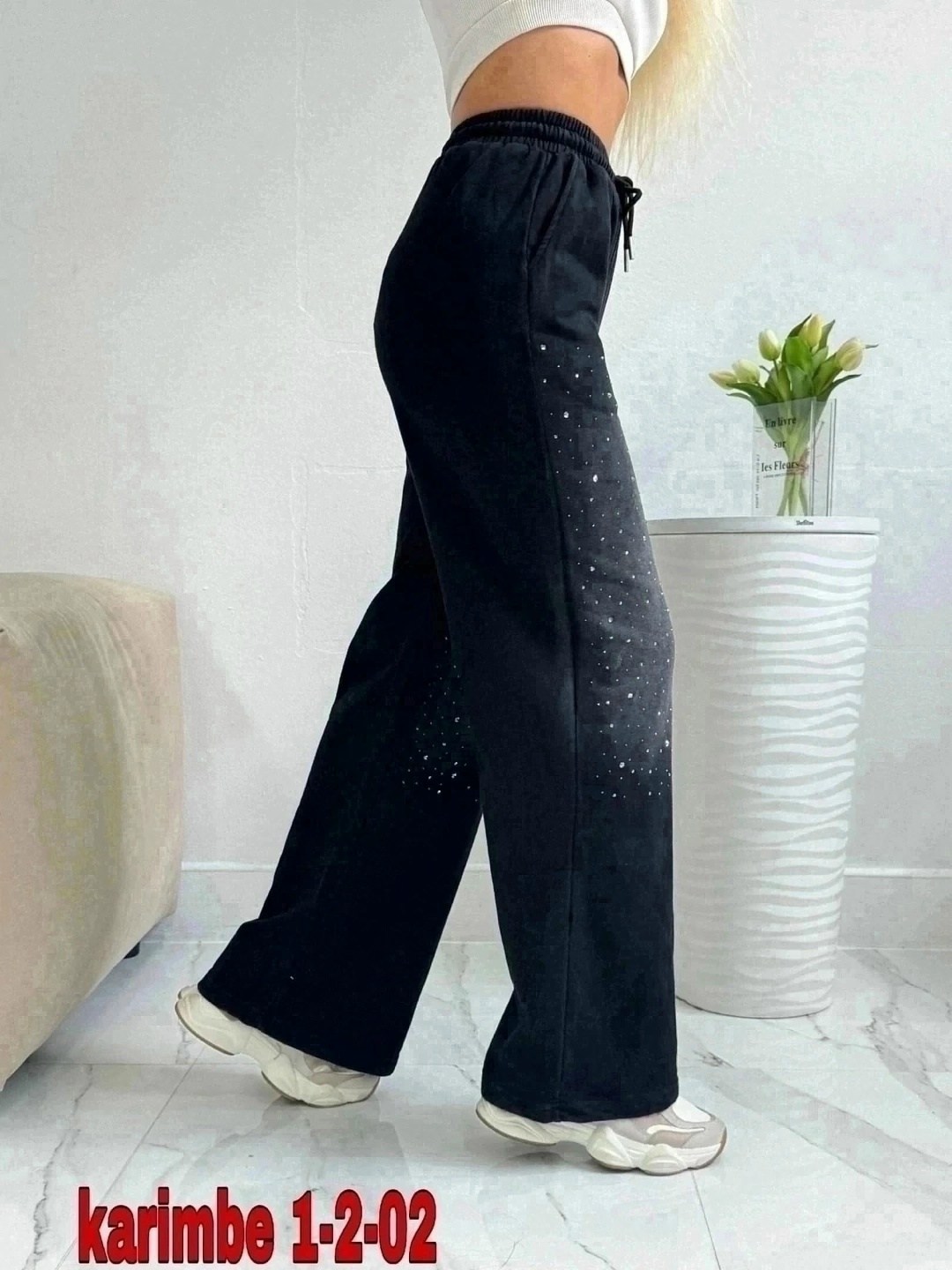 брюки женские палаццо,брюки палаццо,брюки светлые,штаны со стразами,трикотажные брюки