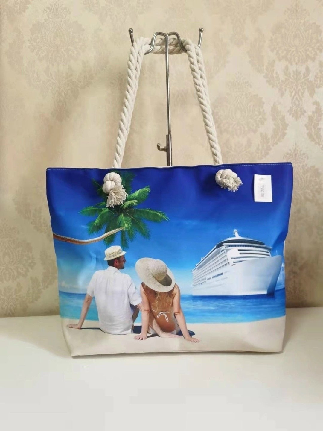 сумка пляжная,сумка женская пляжная,пляжная сумка с морскими звездами,сумка на море женская,пляжная сумка "на море"