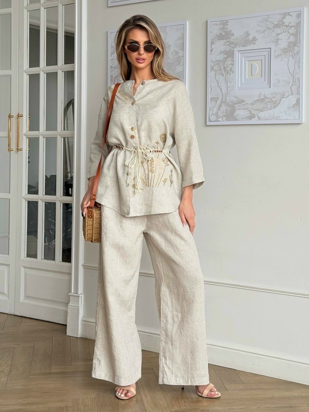 льняной брючный костюм,костюм брючный женский льняной airy,костюм из льна женский летний,льняной костюм с брюками,костюм из льна женский летний с брюками