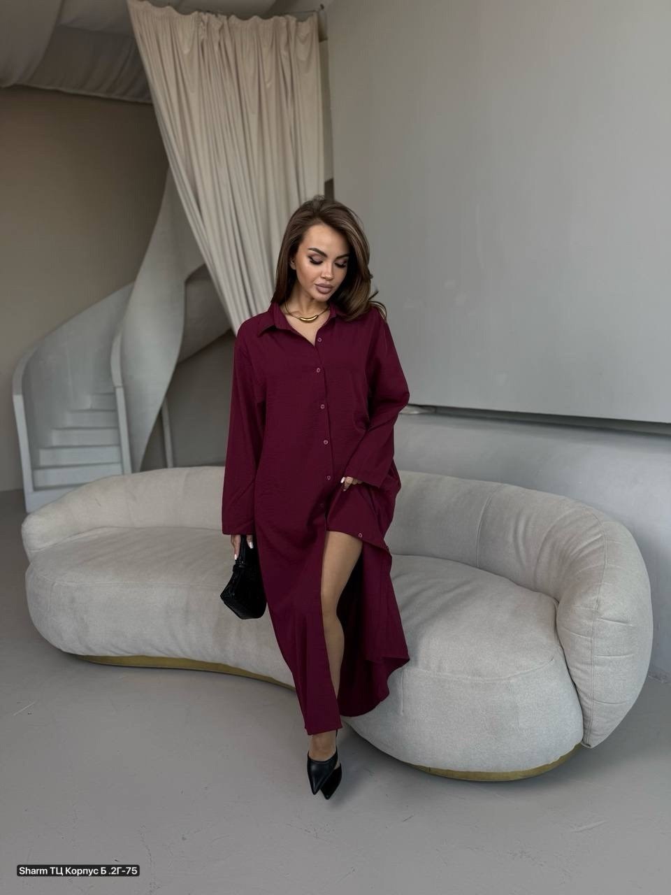 платье рубашка,бордовое платье,,платье женской,платье стильное