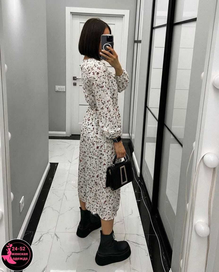 платье женское,модные платья 2026,платье женское черное в цветочек с длинным рукавом,платье ,женское платье миди