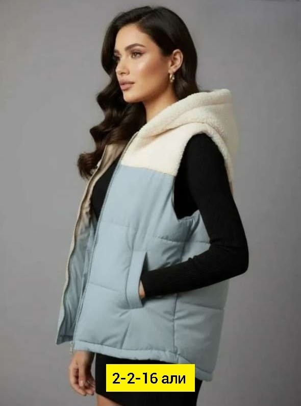 женская жилетка,популярная жилетка,женский жилет,жилетка двухсторонняя,теплый жилет