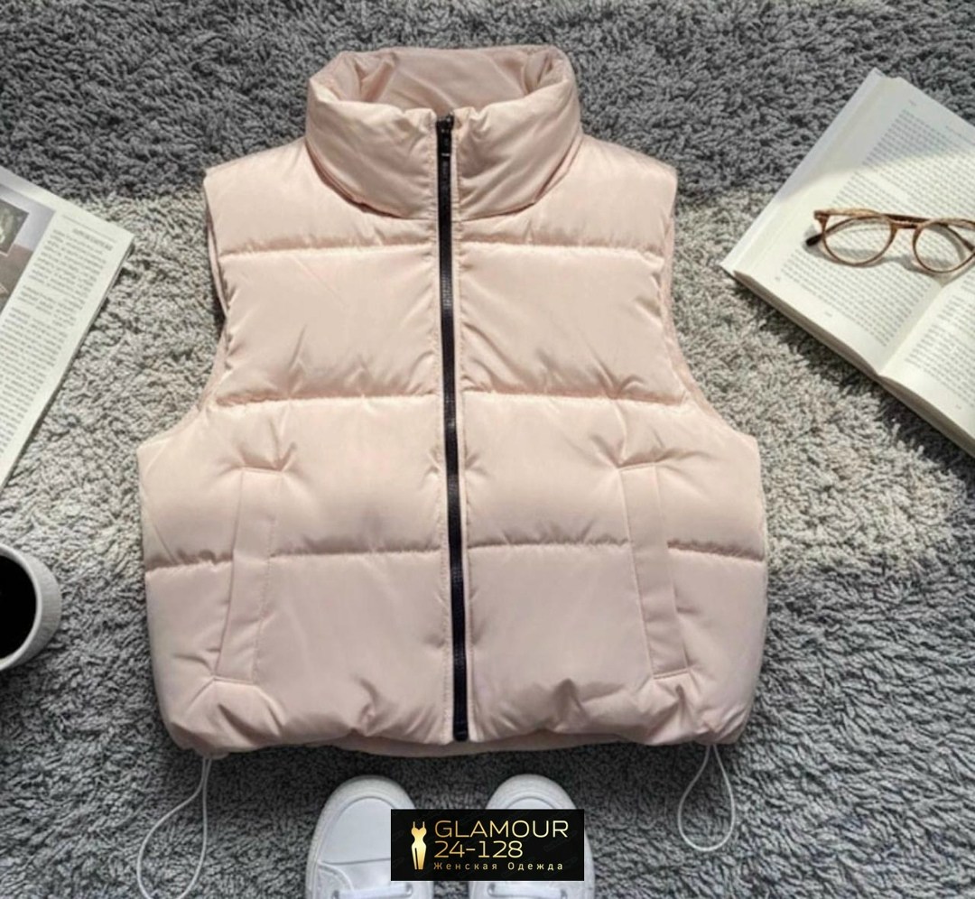 жилетка женская,теплый жилет,жилетка теплая,жилетка короткая,пуховой жилет