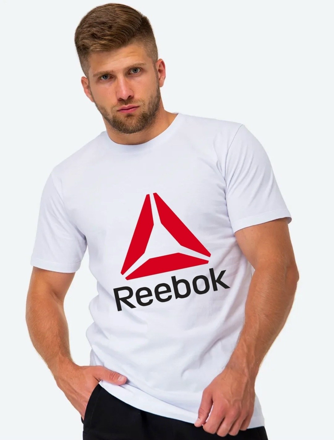 мужские футболки reebok,белая футболка рибок мужская,футболка мужская белая,базовые футболки мужские,футболка reebok