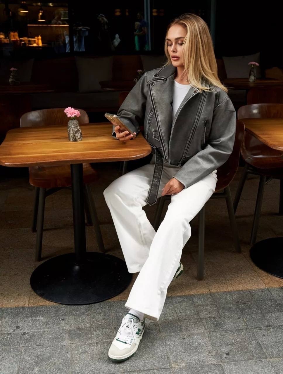 куртка косуха,женская кожаная куртка косуха оверсайз,женская косуха,кожаная куртка косуха,косуха