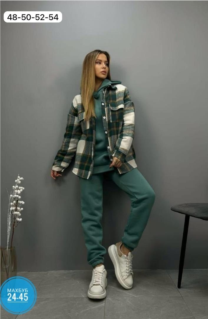 спортивные костюмы женские,костюм тройка флис,рубашка в клетку женская оверсайз,спортивный костюм,рубашка женская теплая клетка