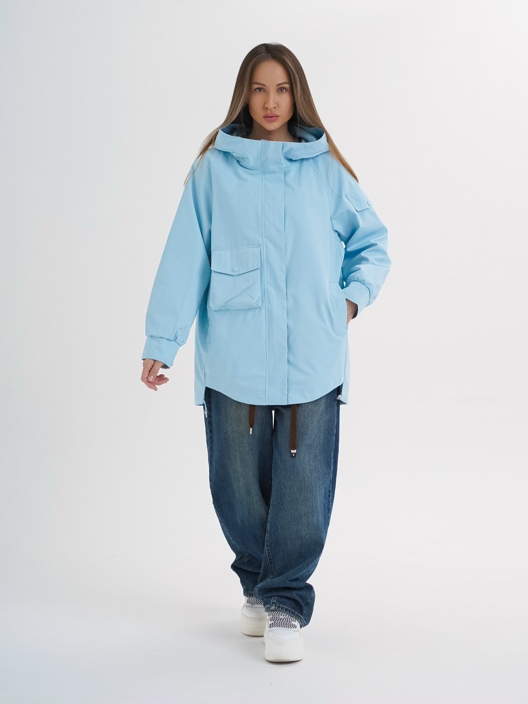 ветровка женская,женская куртка,куртка оверсайз демисезонная,куртка женская голубая,голубая куртка