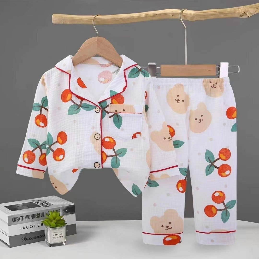 муслиновая пижама для детей,пижама для малыша,пижам,пижама детская,детская пижама из муслина