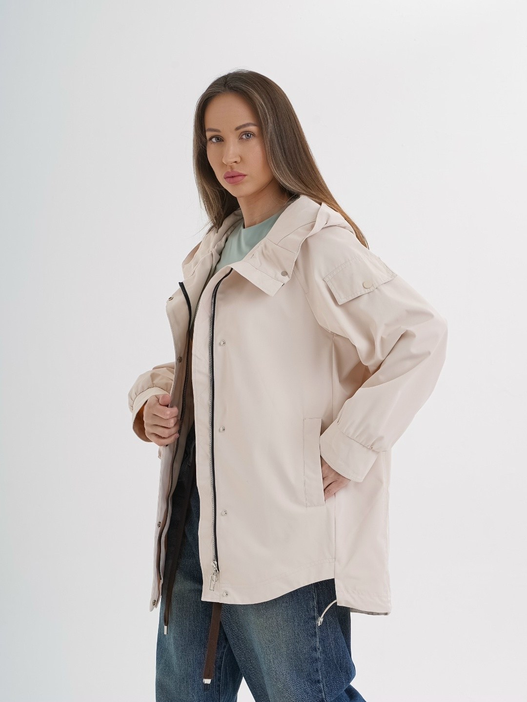 демисезонная куртка,куртка оверсайз,куртка,женская куртка,куртка бежевая