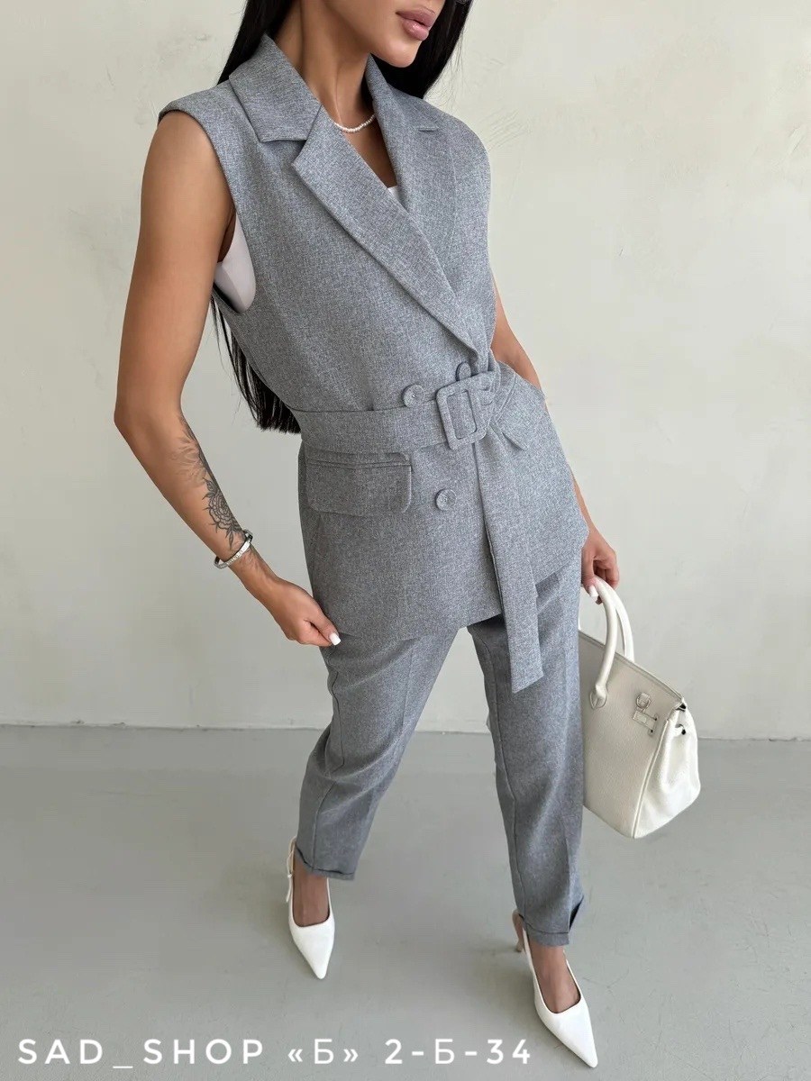 брючный костюм,костюм брючный деловой,костюм женский брючный,костюм брючный с жилеткой деловой,брючный костюм женский с жилетом