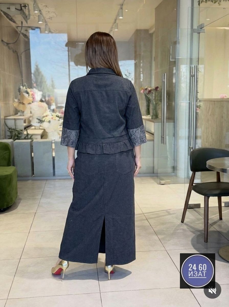 костюм galean style 966 синий,юбочные костюмы galean style 966 синий,костюм женский с юбкой,жакет и юбка,костюм с юбкой