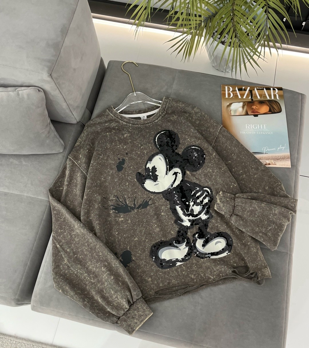 свитшот оверсайз с принтом "микки маус",кофта варенка оверсайз с принтом микки маусом,свитшот оверсайз namson,свитшот рваный толстовка варенка оверсайз кофта мики маус,свитшот рваный толстовка варенка