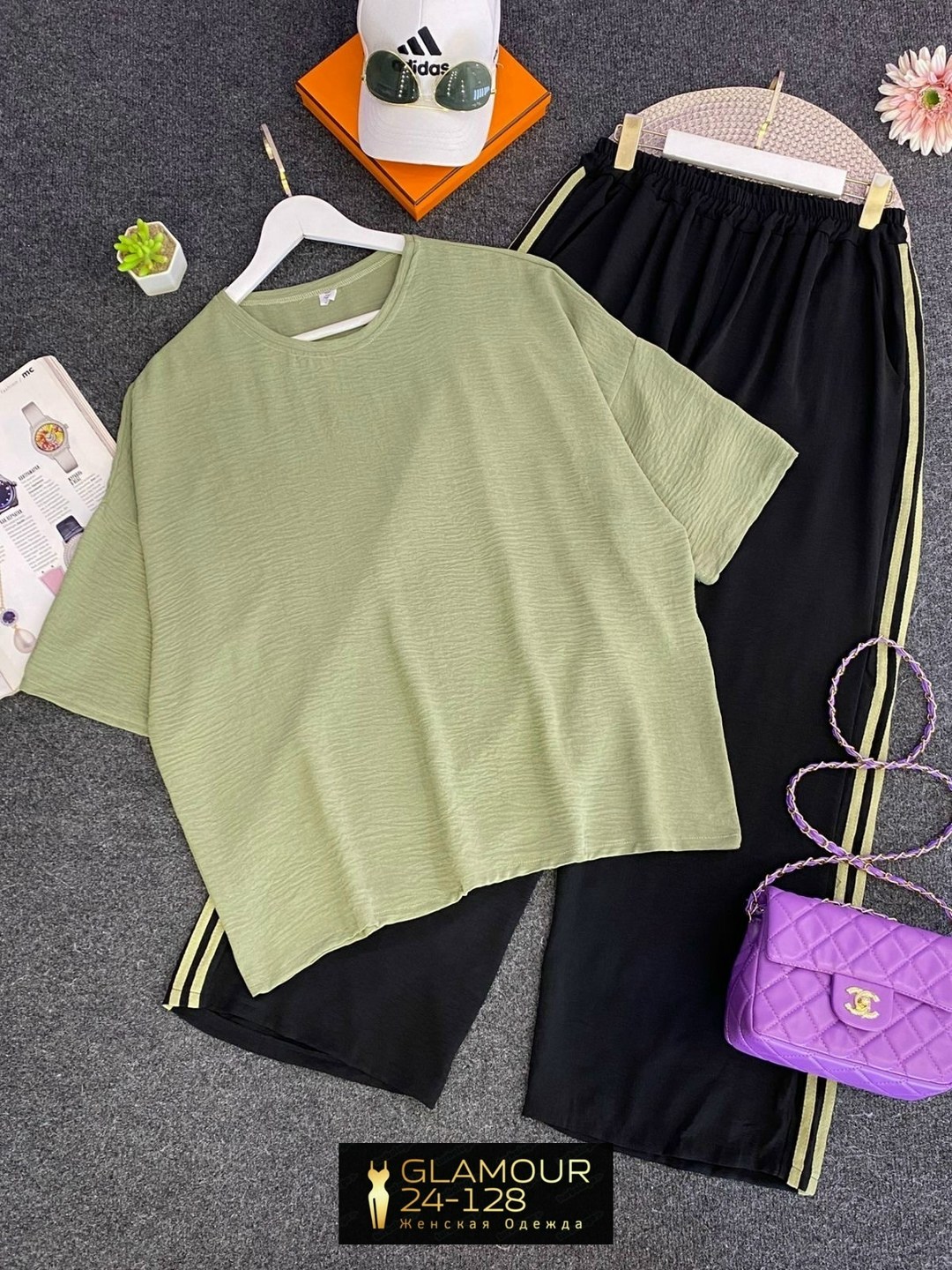 одежда для женщин,костюм женский,костюм с брюками,одежда для полных,брюки палаццо