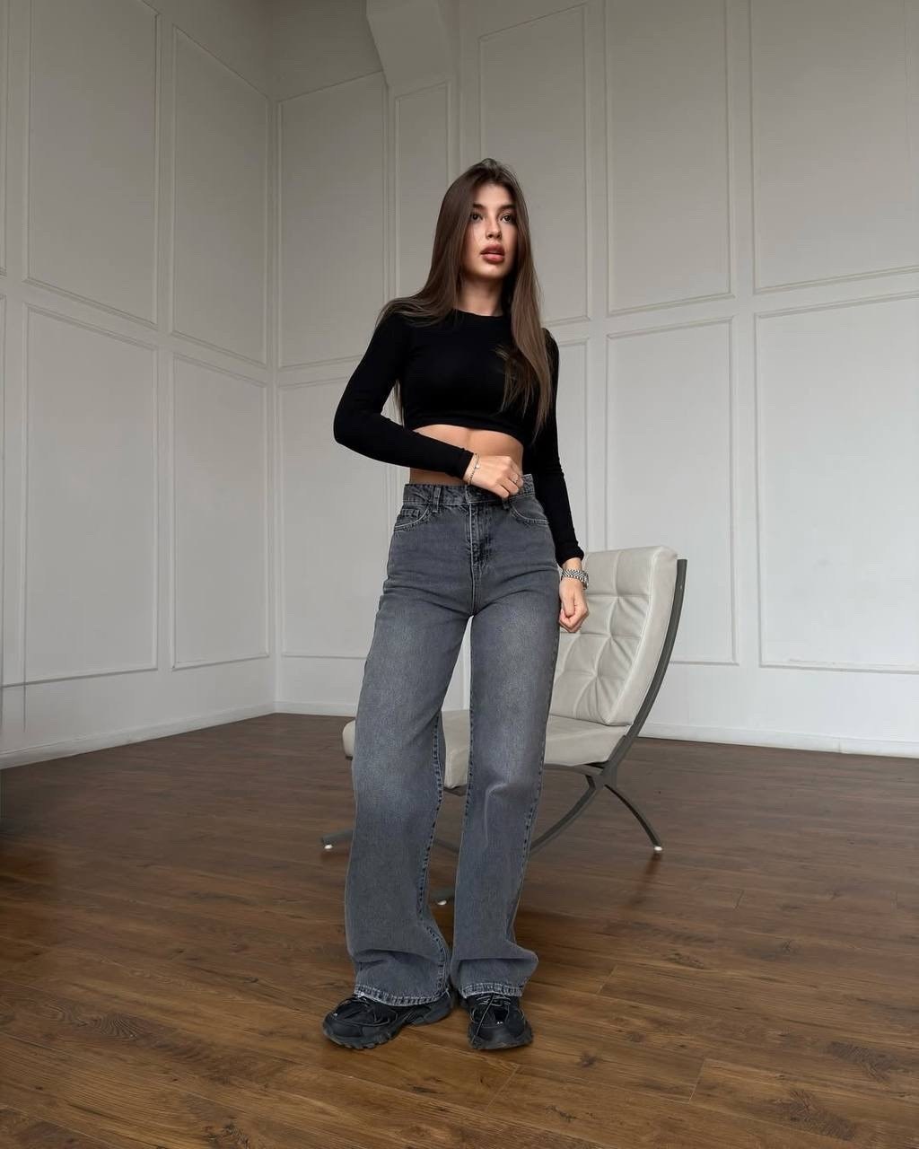 стильные джинсы,брюки джинсы,джинсах,широкие джинсы,джинсы женский серый графит широкие