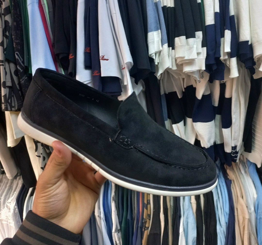 замшевые лоферы loro piana,лоферы loro piana summer walk синие,,лоферы мужские loro piana,мокасины лодочки мужские
