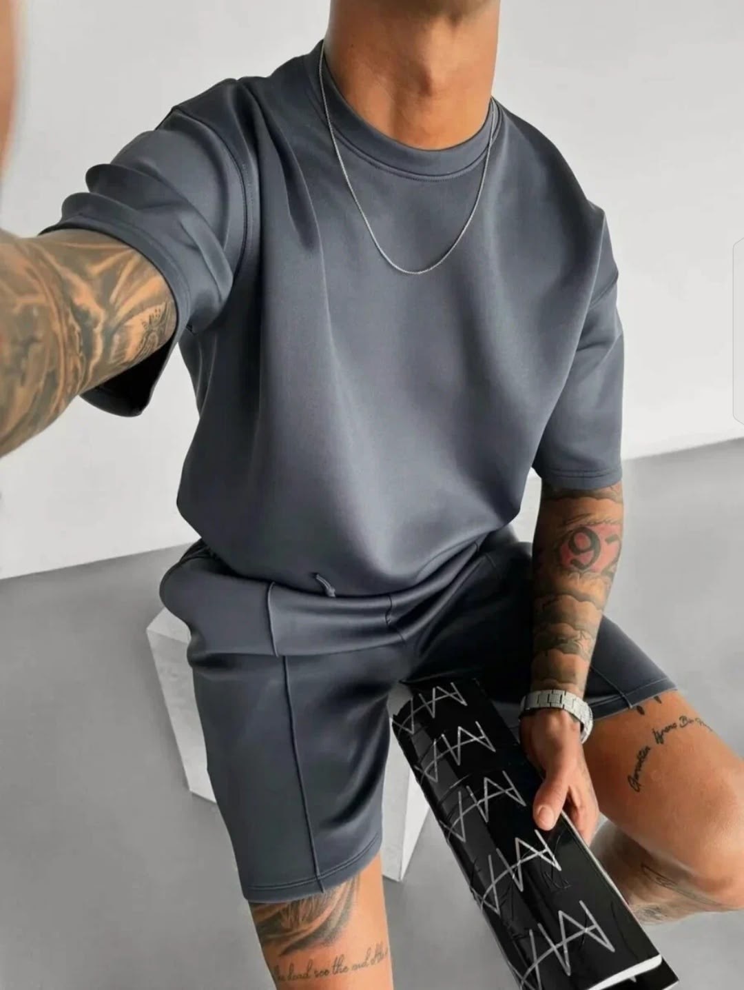 костюм с шортами и футболкой спортивный летний мужской,стильная футболка,спортивный костюм летний мужской с шортами, летняя,мужская мода