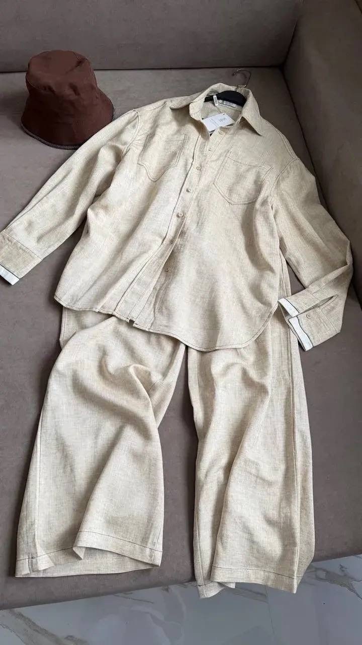 мужской костюм льняной,костюм льняной,бежевый костюм,льняной костюм loro piana с рубашкой,стильные костюмы