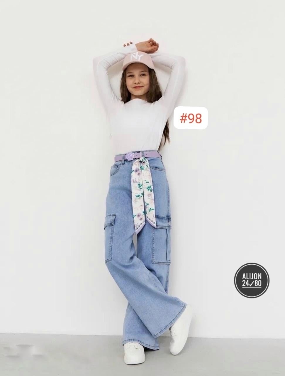 джинсы клеш для девочки,джинсы для девочки,джинсы широкие для девочек,джинсы для девочки kaftan размер 30 (98-104 см) голубые,широкие джинсы подростковые