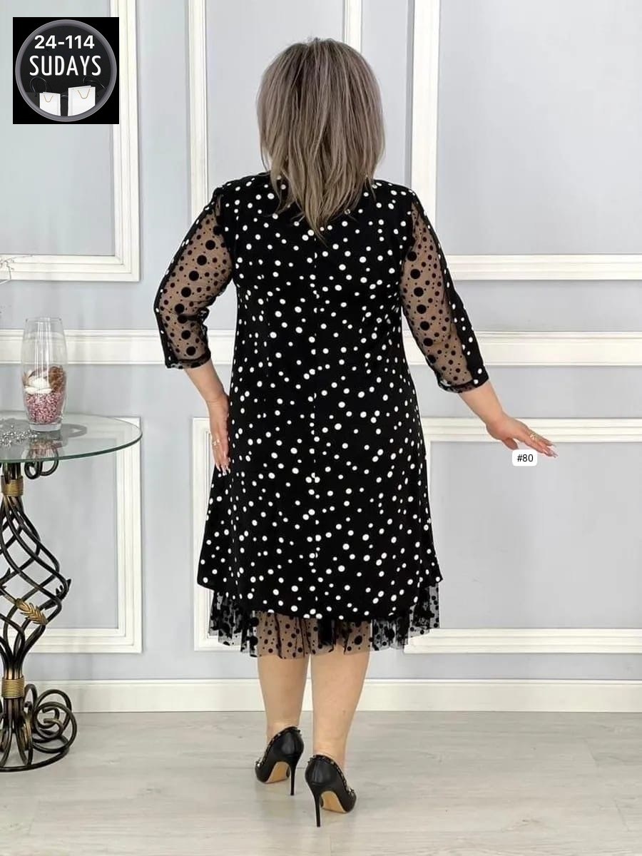 женское праздничное платье больших размеров,платье больших размеров,платье женское больших размеров,вечернее платье больших размеров нарядное в горошек saliya brand,платья для женщин