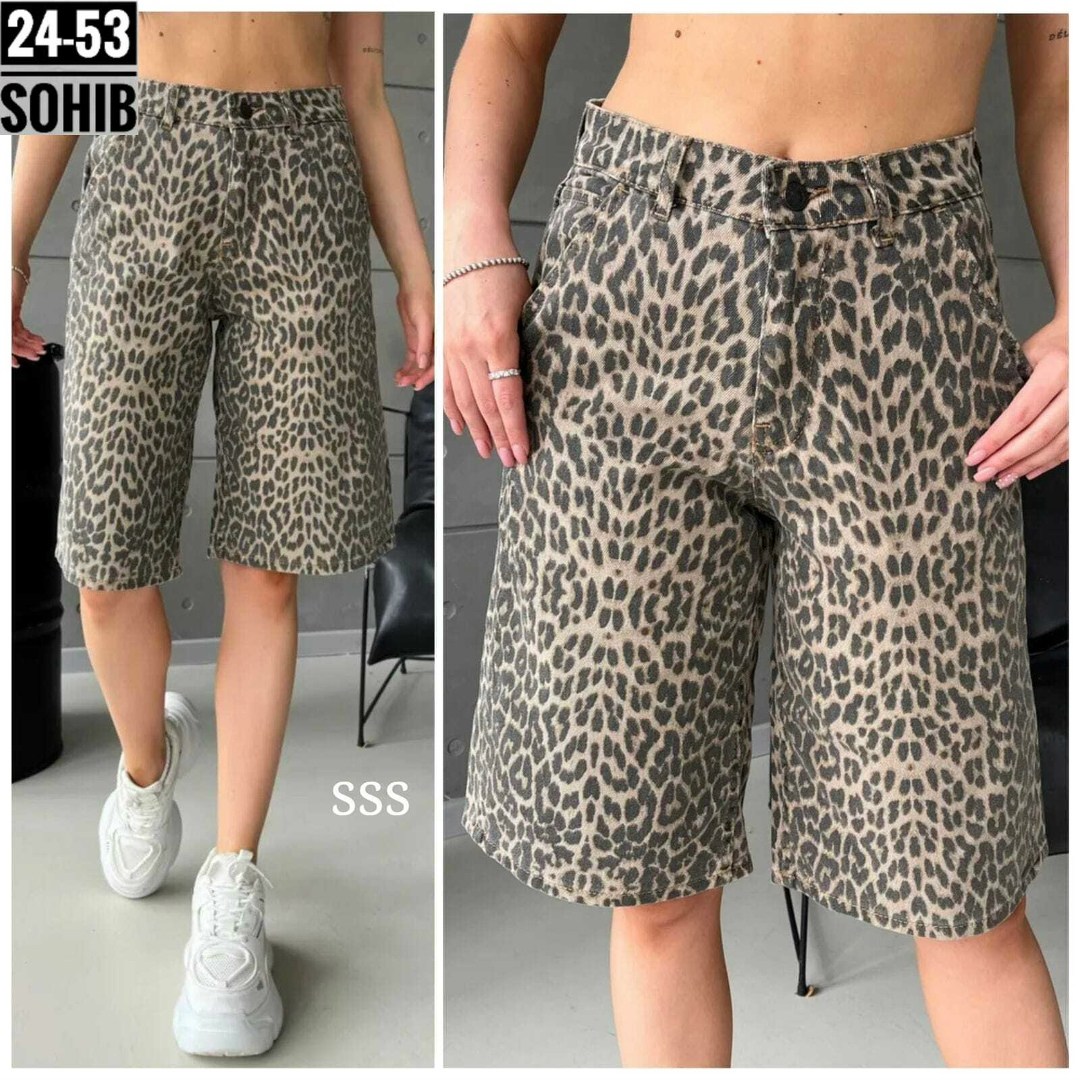 джинсовые шорты бермуды удлиненные леопардовые,джинсовые шорты леопардовые wooх,шорты бермуды джинсовые леопардовые широкие y2k,женские джинсовые шорты с леопардовым принтом,джинсовые шорты