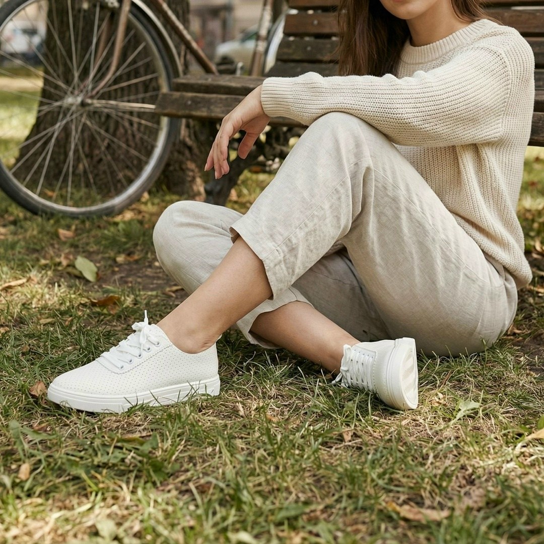 ,белые кеды кожаные женские с перфорацией,женские кроссовки,кеды женски,белые кроссовки