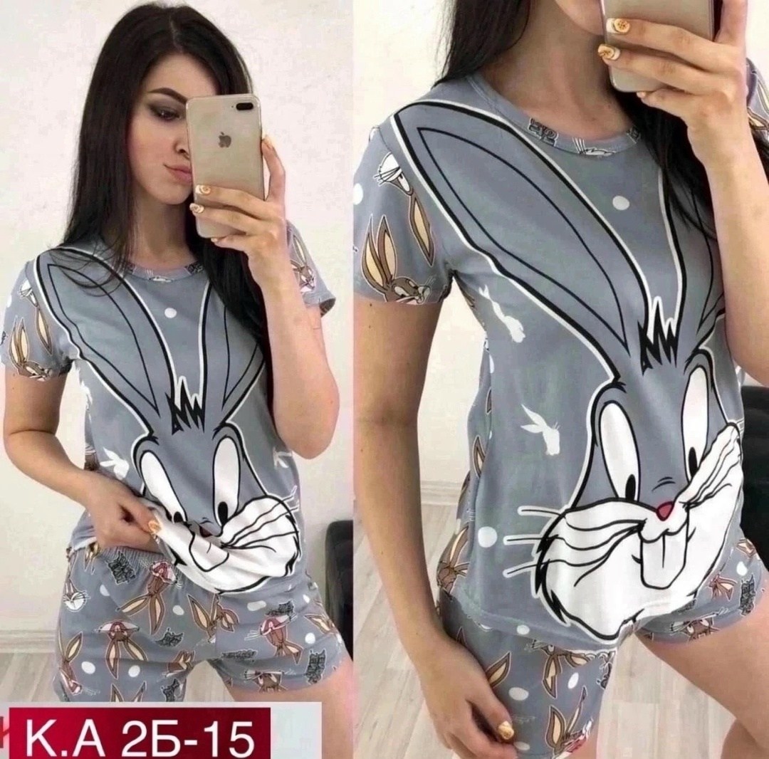 пижама найк женская,пижама заяц,пижама с багз банни женская,пижама женская,пижама женская модная
