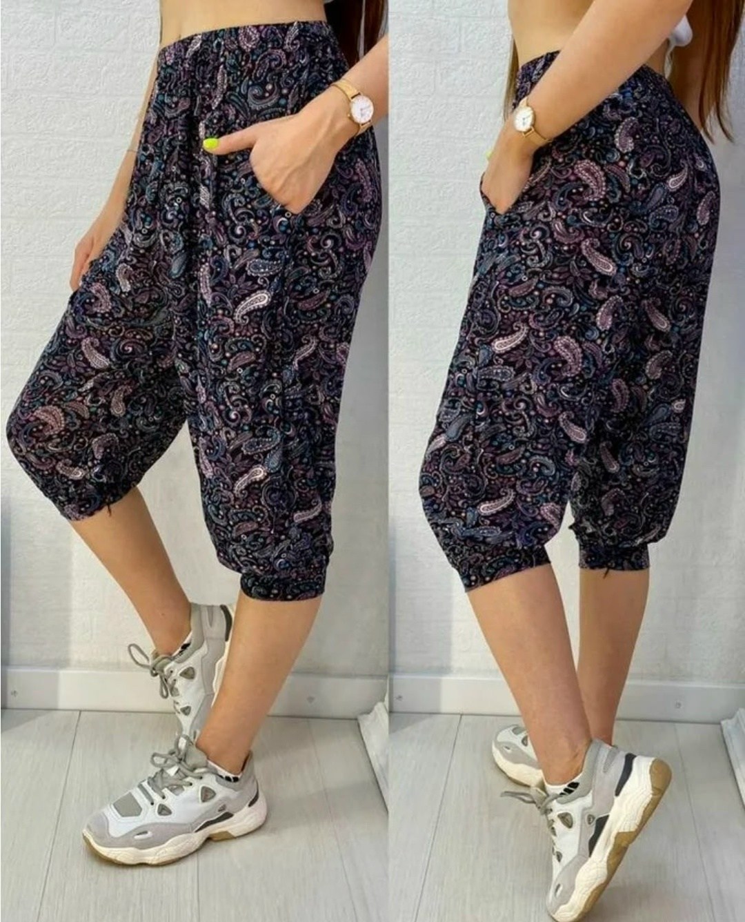 бриджи женские,бриджи женские большие размеры,бриджи в цветочек,бриджи капри,брюки бриджи