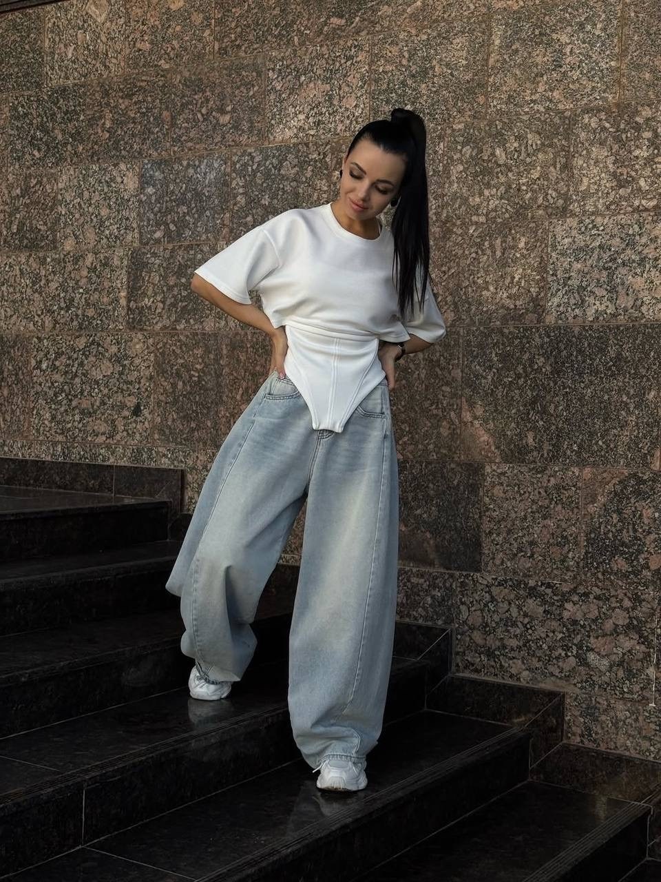 джинсы стиль,модные джинсы,джинсы широкие,стильные наряды