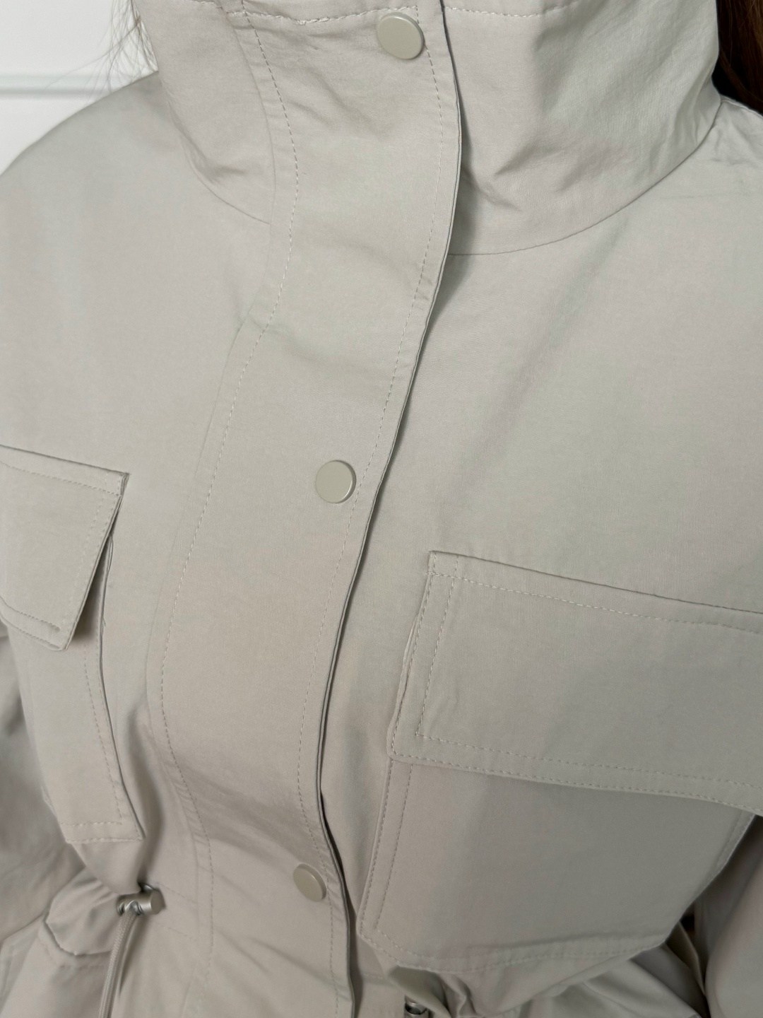 ветровка женский timtony карманы бежевый,женская куртка,куртка оверсайз,куртка,бежевая куртка