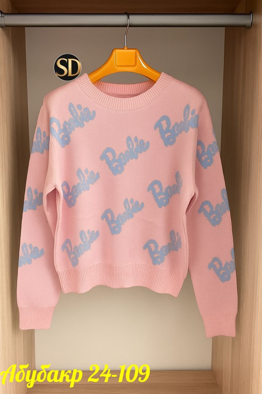 кофта женская,свитер оверсайз вязаный barbie lucky fashion,свитер женский,свитер кофта,свитер оверсайз вязаный barbie