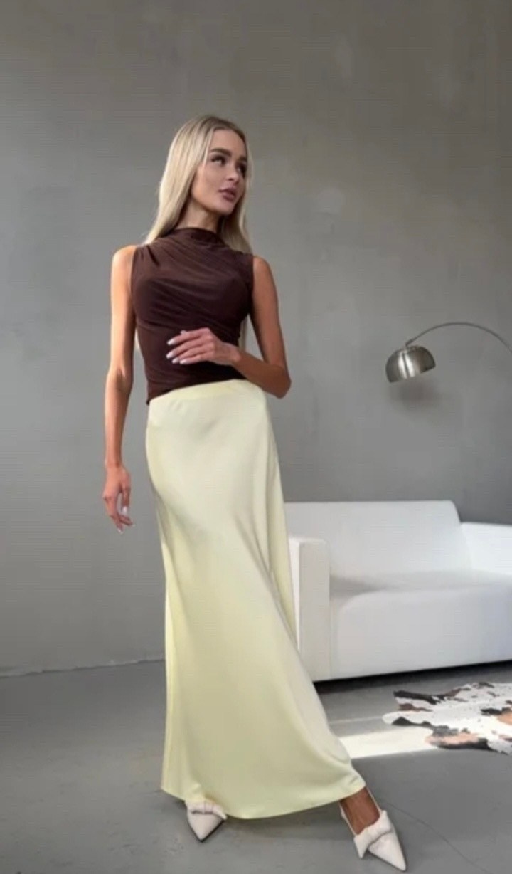 атласная юбка макси,атласная юбка,юбка шелковая зеленая fashion anastation 204816108,юбка полусолнце макси,юбка солнце макси