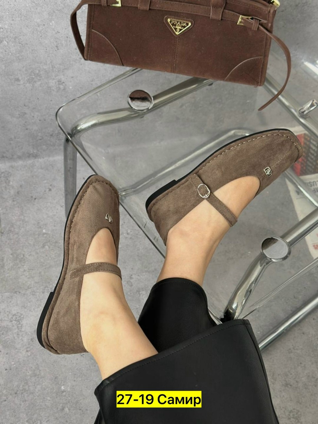 ,женские замшевые балетки с квадратным носом the row коричневые,женские балетки,балетки замшевые,лоферы замшевые