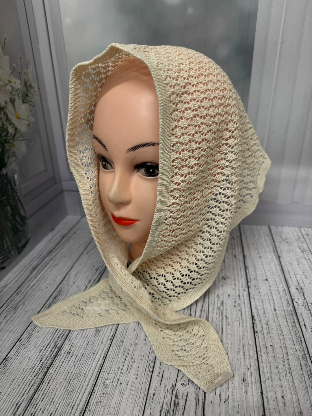 шапка для женщин,шапка платок,женская шапка,шарфы для женщин,ажурная косынка