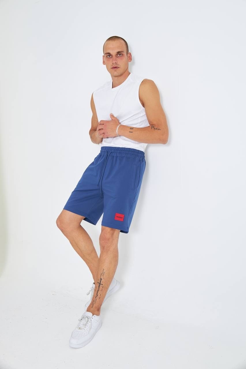 шорты hugo,шорты мужские,спортивные шорты,синие шорты,шорты