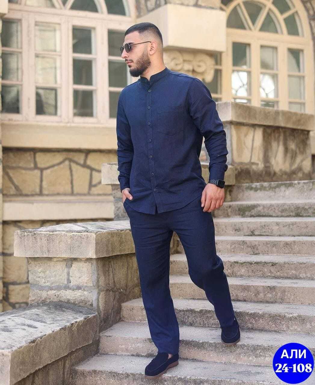 костюм мусульманский мужской,костюм двойка для мужчин леон,мужская мода,костюм мусульманский мужской арт. 11043394,камис одежда для мужчин мусульманская черная