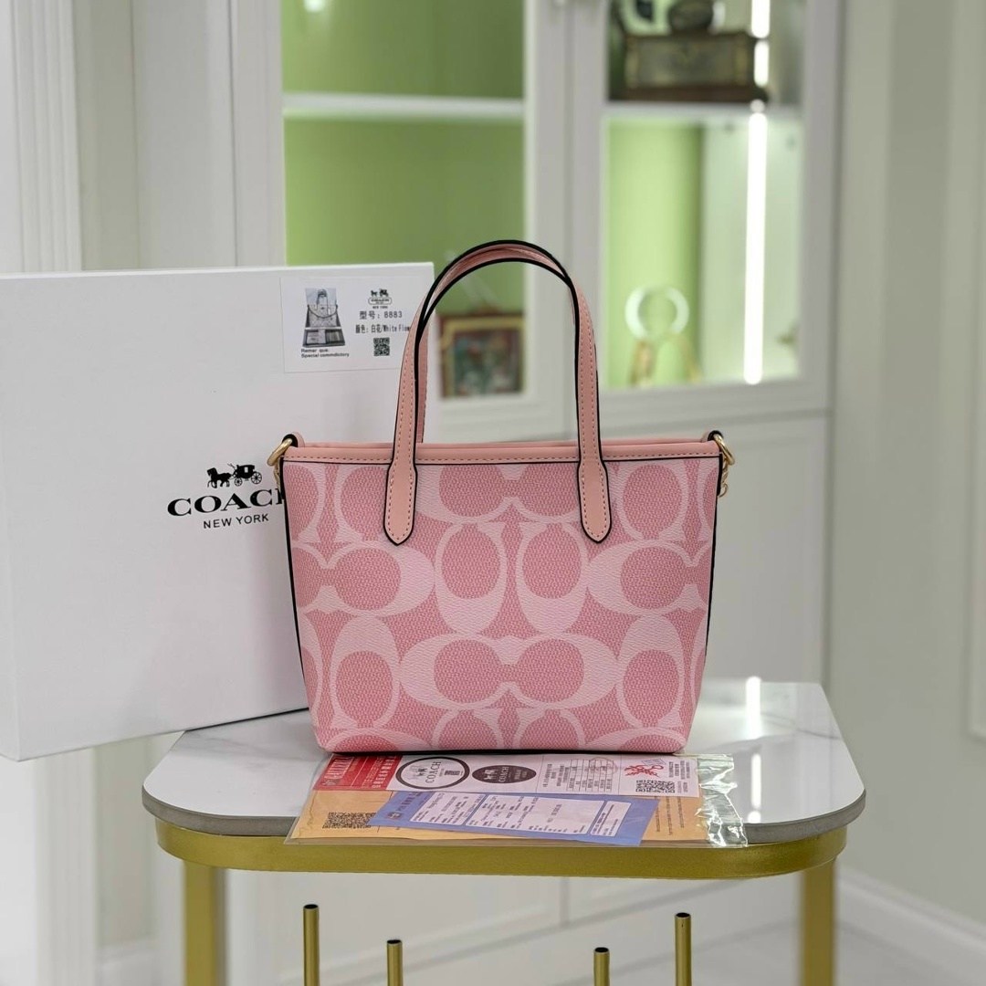 сумка coach,coach сумка шоппер,coach женская сумка,модная сумка,сумка coach розовая