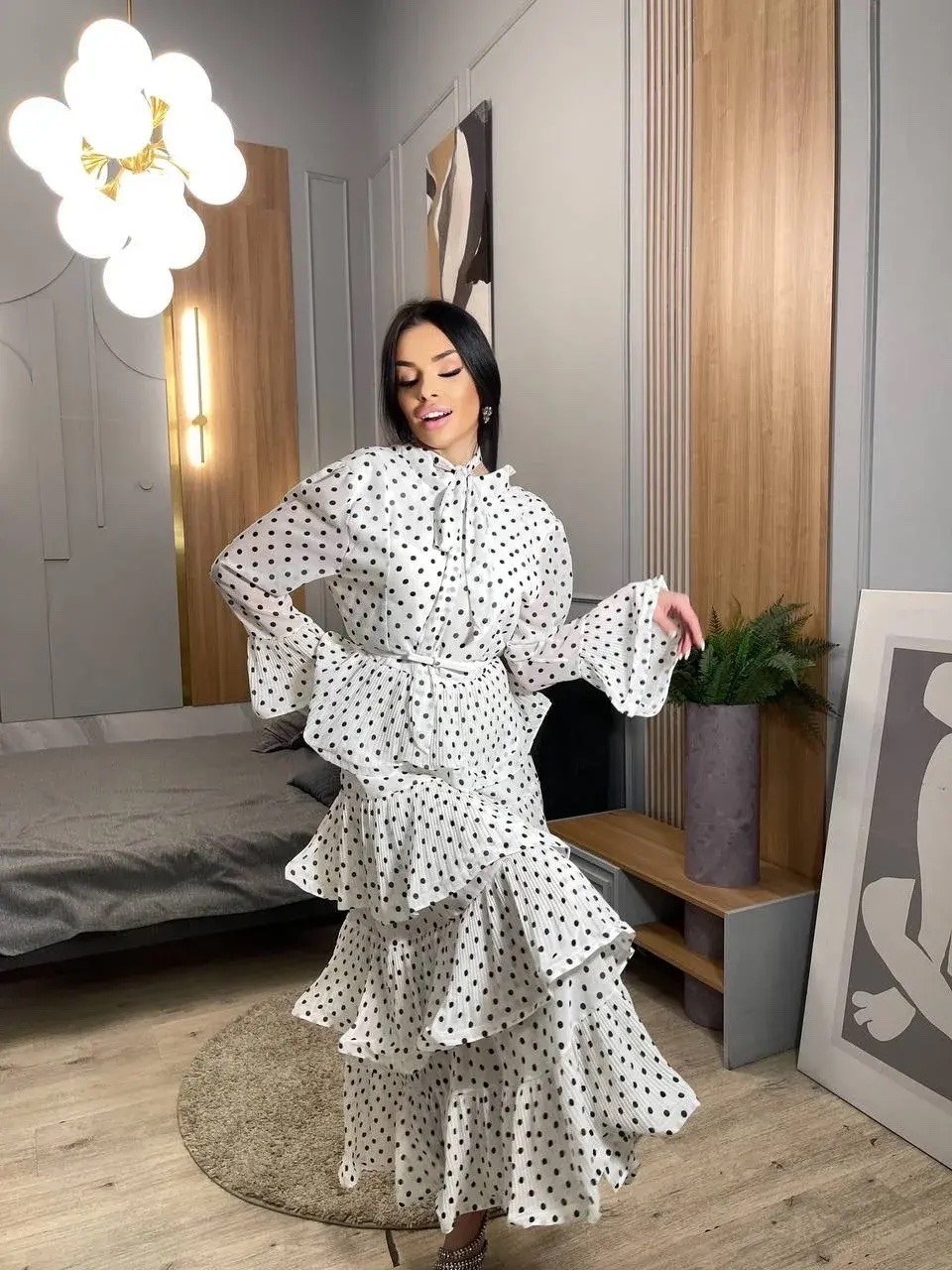 платья женские длинные,шифоновое платье,платье в горошек шифоновое,платье,стильное платье