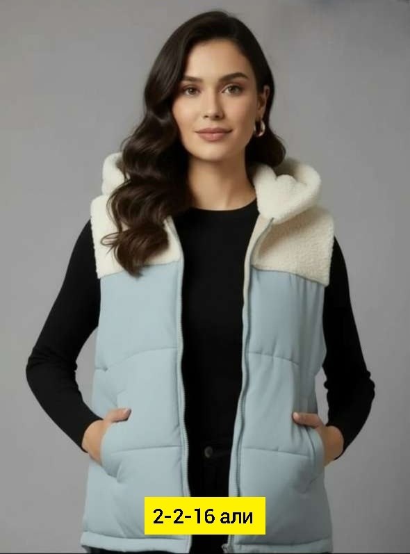 женская жилетка,популярная жилетка,женский жилет,жилетка двухсторонняя,теплый жилет