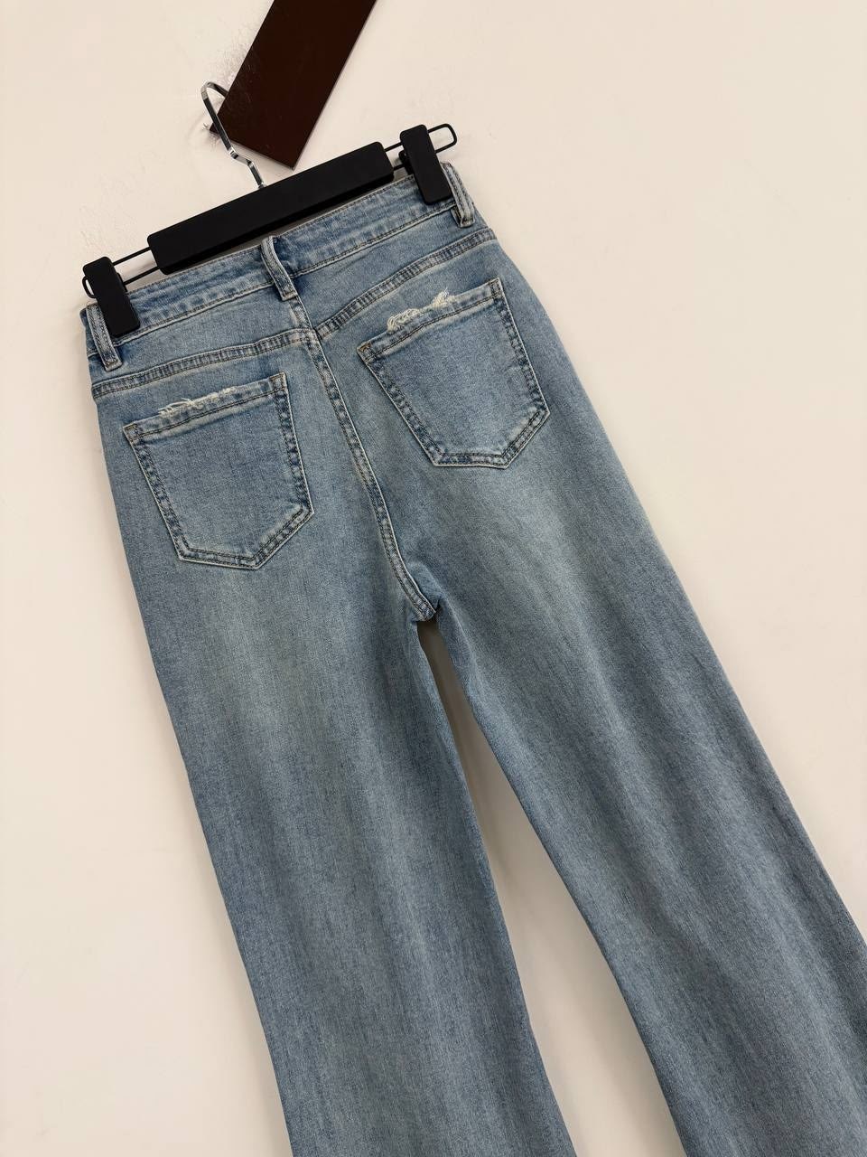 джинсы женские,джинсы рваные широкие трубы vtop,широкие джинсы,модные джинсы,джинсы широкие рваные