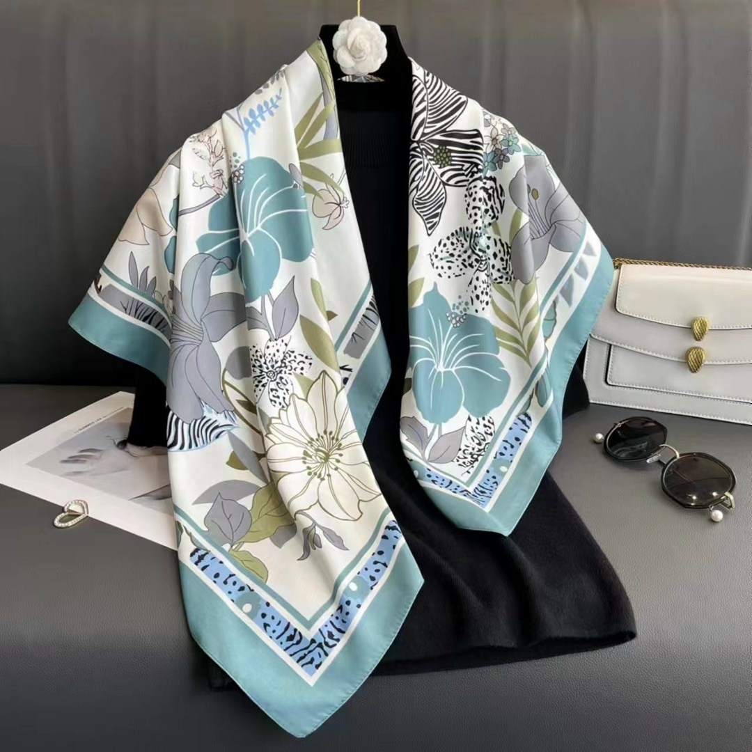 шёлковый шарф с принтом,женский шелковый шарф,шарфы для женщин,шелковый платок женский,шелковый шарф