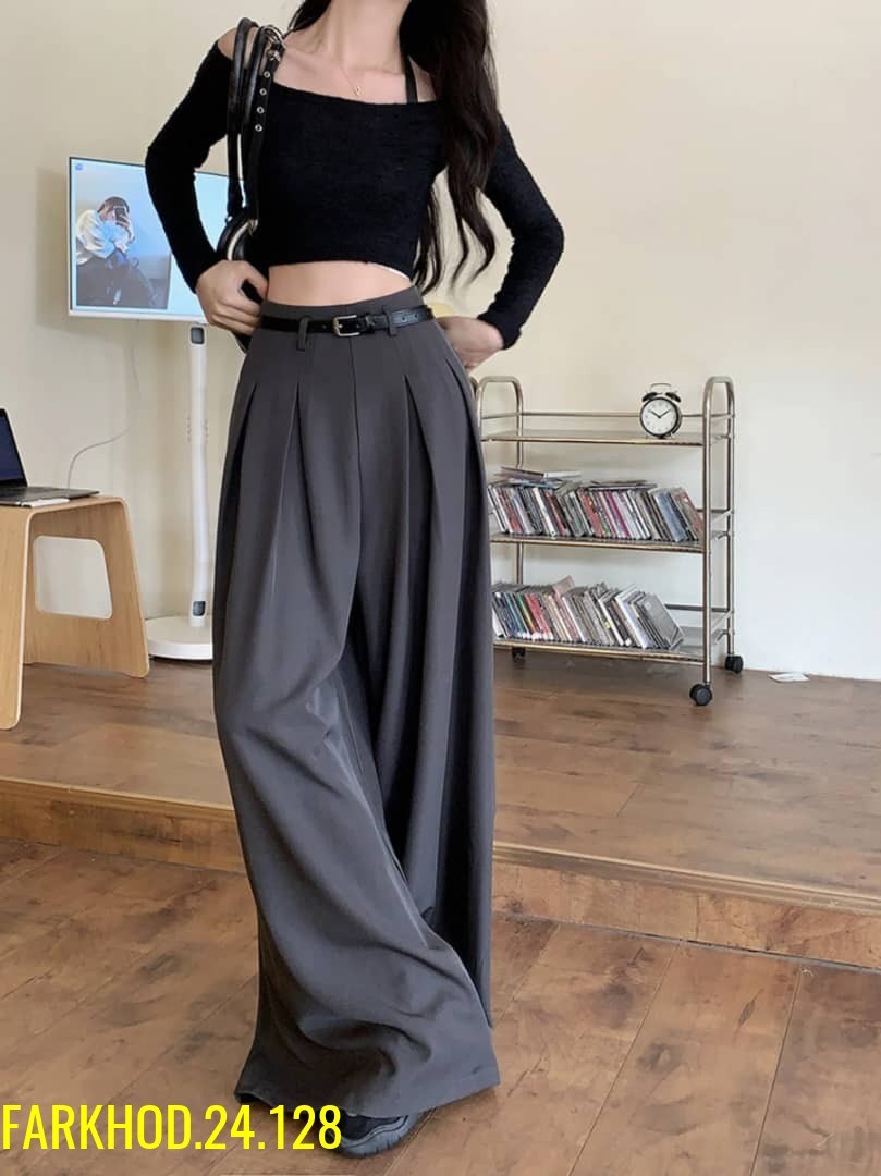 женские широкие брюки с высокой талией,брюки женские с широкими штанинами,широкие брюки с высокой талией,широкие брюки,deat модные женские брюки с высокой талией