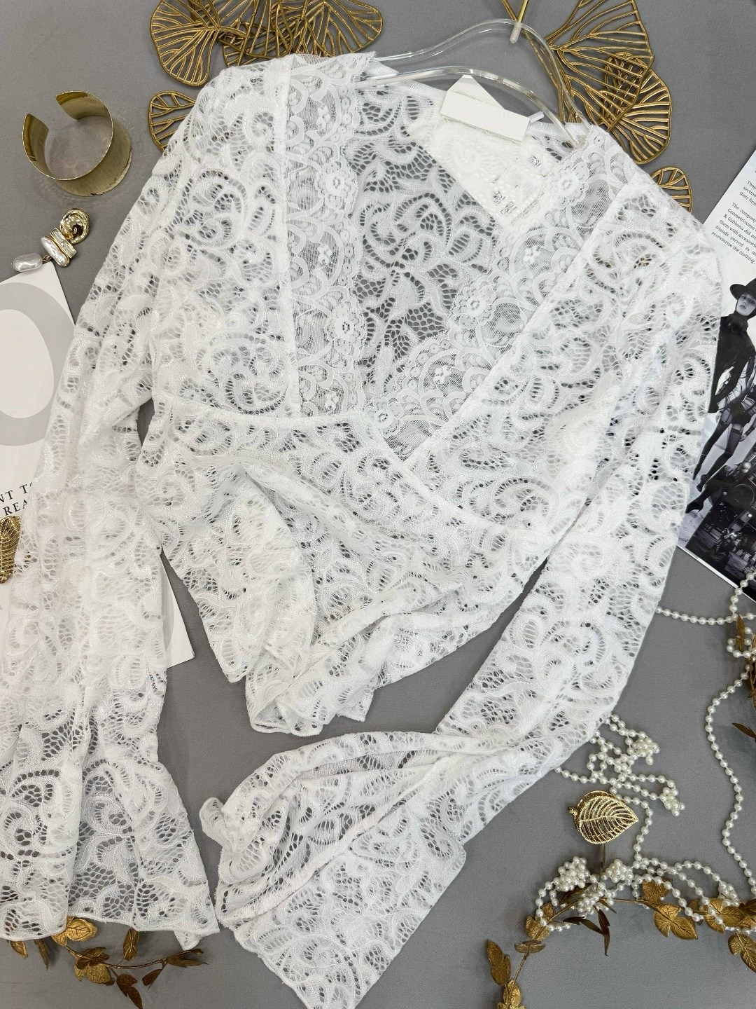 женская кружевная блузка,кружевная блузка,ажурная блузка,кружевная блузка с длинным рукавом,белая кружевная блузка