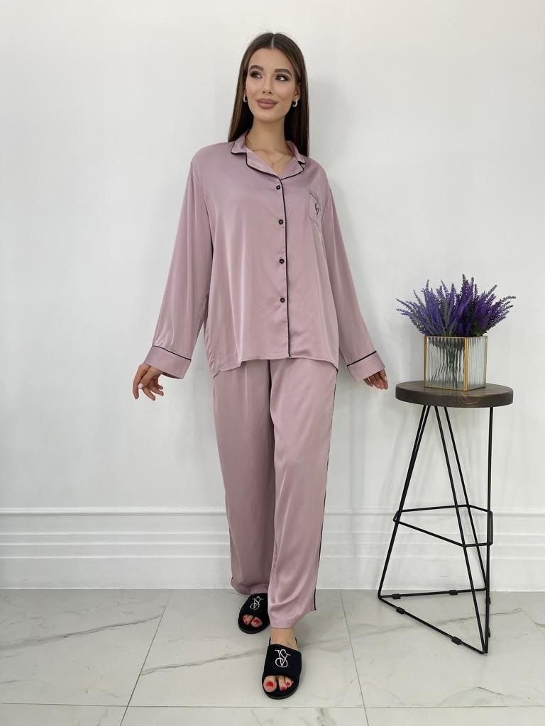 шелковая пижама женская,шелковая пижама,женская пижама,пижама классическая,пижама премиум
