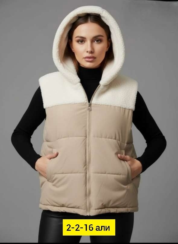 женская жилетка,популярная жилетка,женский жилет,жилетка двухсторонняя,теплый жилет