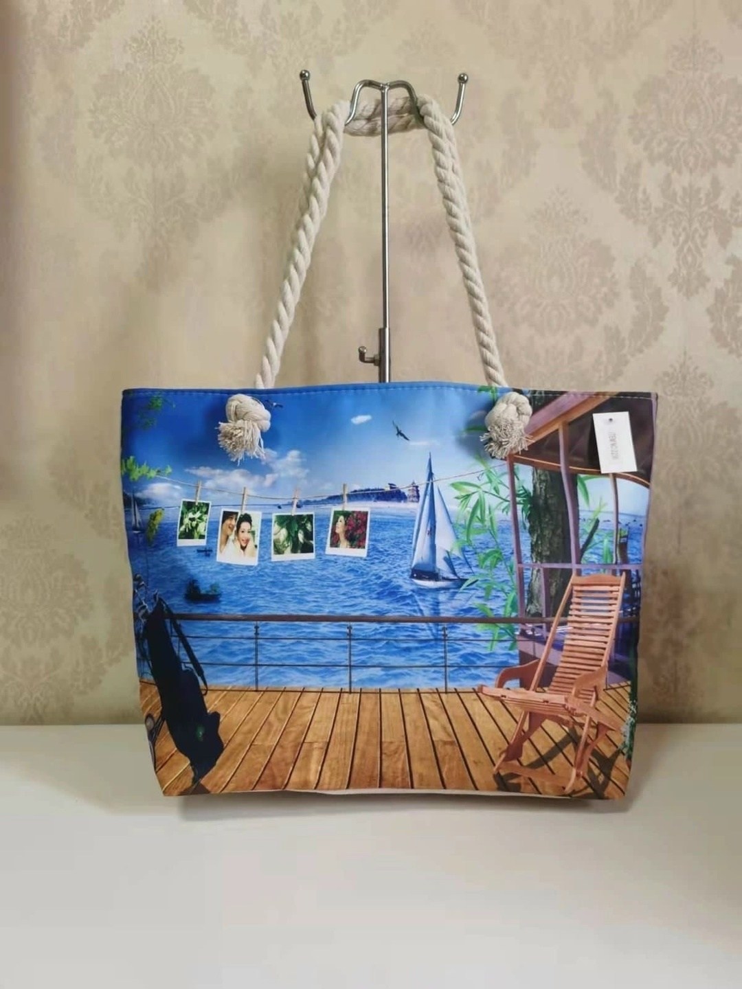 сумка пляжная,сумка женская пляжная,пляжная сумка с морскими звездами,сумка на море женская,пляжная сумка "на море"