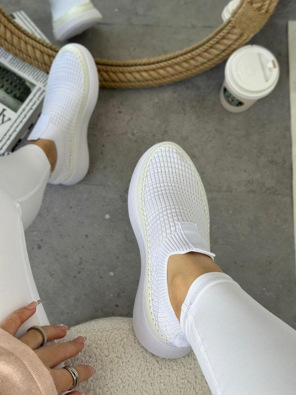 ,женские слипоны, женская,вязаные кроссовки,слипоны