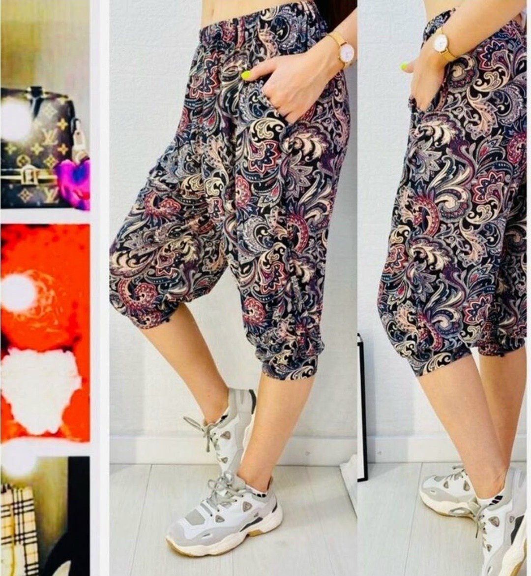 бриджи женские,бриджи женские большие размеры,бриджи в цветочек,бриджи капри,брюки бриджи