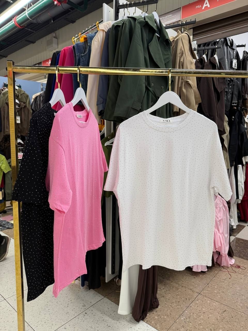 футболка со стразами,футболка оверсайз со стразам,,одежд