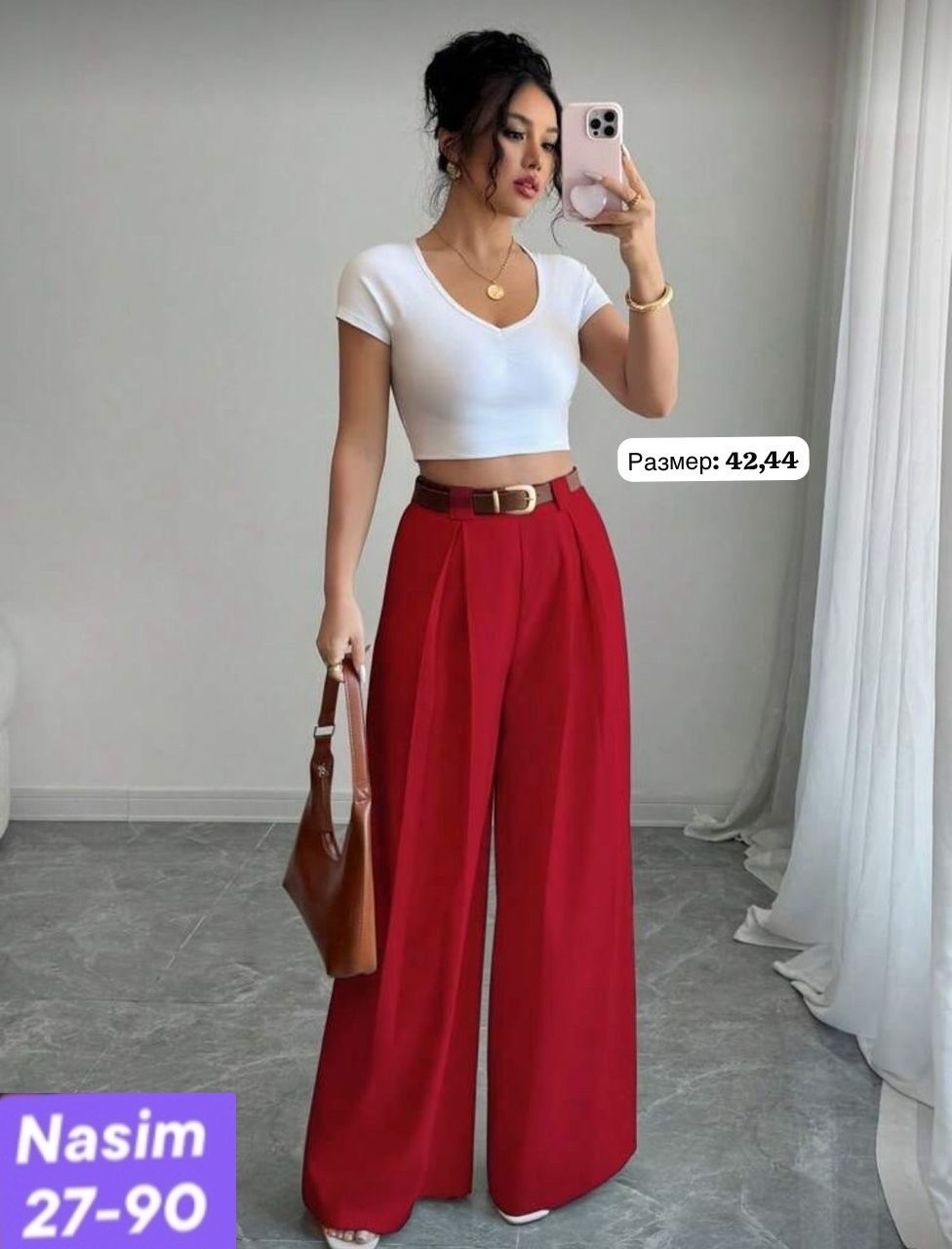 брюки палаццо,брюки палаццо широкие,брюки палаццо красные,брюки палаццо женские,брюки палаццо классические широкие lanur